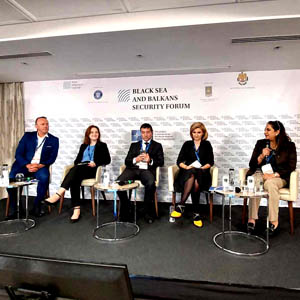 Учасники панельної дискусії «Екологічна дипломатія – інструмент для транскордонної екобезпеки та миру» Учасники панельної дискусії «Екологічна дипломатія – інструмент для транскордонної екобезпеки та миру»